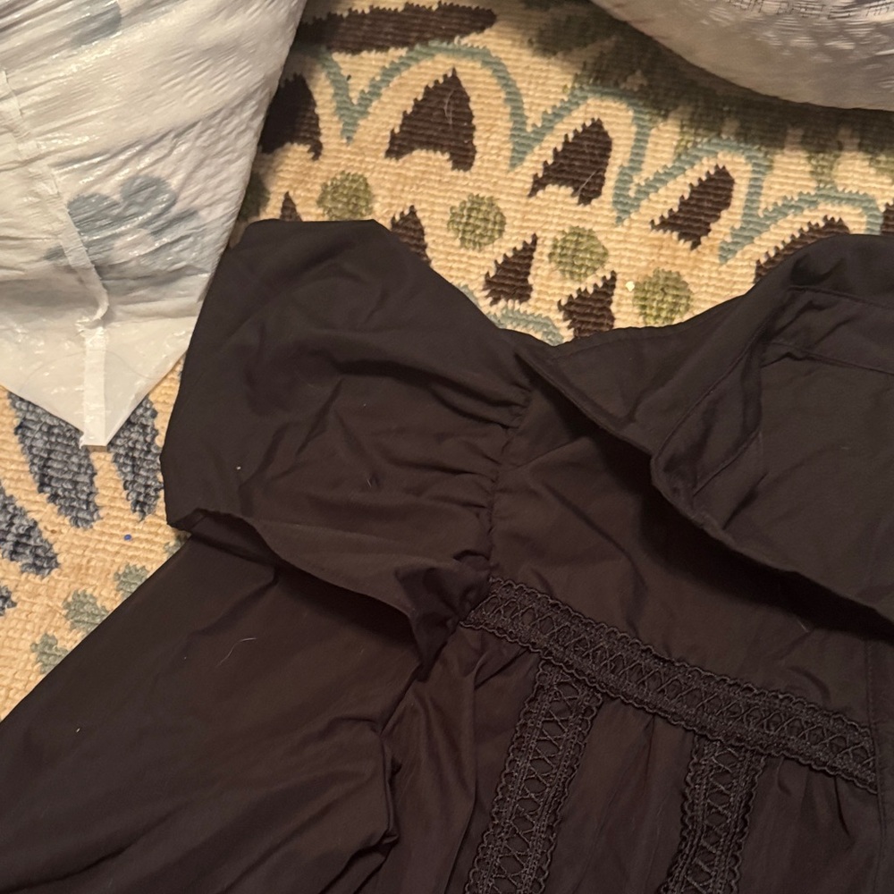 Black Ruffled Dress - Picture 3 of 4
